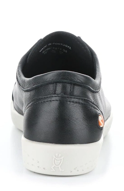 Shop Softinos By Fly London Irit Low Top Sneaker In Black Smooth Leather