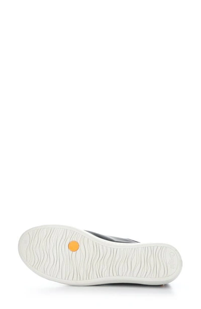 Softinos By Fly London Irit Low Top Sneaker In Black Smooth Leather