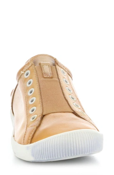Shop Softinos By Fly London Irit Low Top Sneaker In Warm Orange Washed Leather