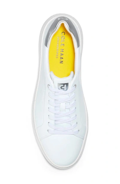 Shop Cole Haan Grandpro Topspin Sneaker In Optic White/ Silver