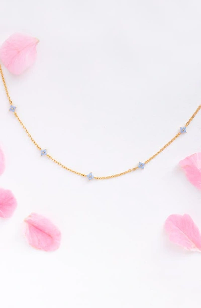 Shop Girls Crew Blossom Love Necklace In Gold
