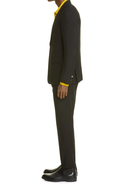 Shop Zegna Achillfarm City Wool Suit In Blk Sld