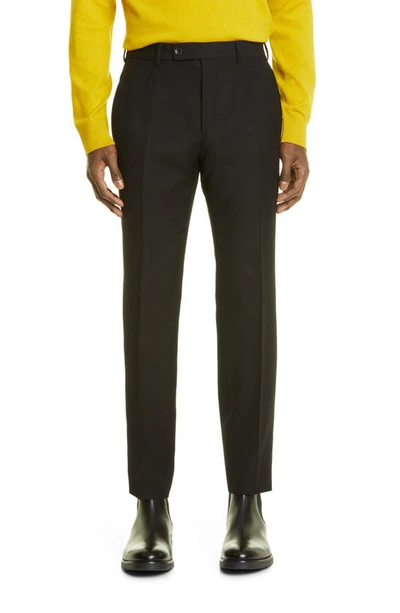 Shop Zegna Achillfarm City Wool Suit In Blk Sld