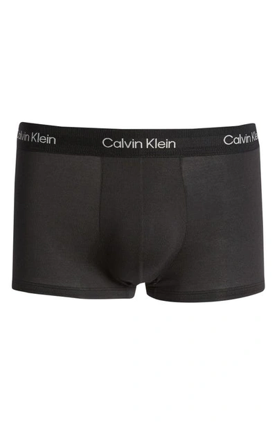 Shop Calvin Klein Ultra-soft Modern Stretch Modal Trunks In Ub1 Black