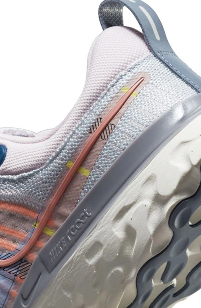Shop Nike React Infinityflyknit 2 Premium Running Shoe In Pink Foam / Multi-color/ Blue