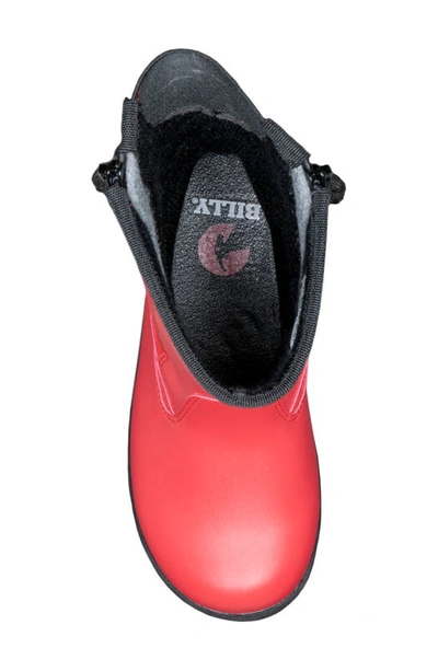 Shop Billy Footwear Water Resistant Rain Boot In Red/ Black