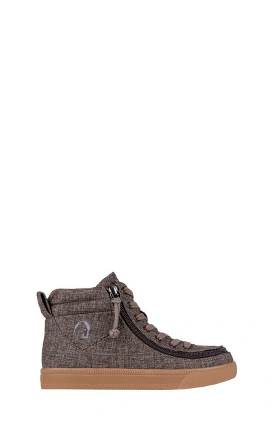 Shop Billy Footwear Street High Top Sneaker In Brown Jersey