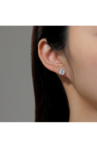 Lafonn Simulated Diamond Solitaire Stud Earrings In White