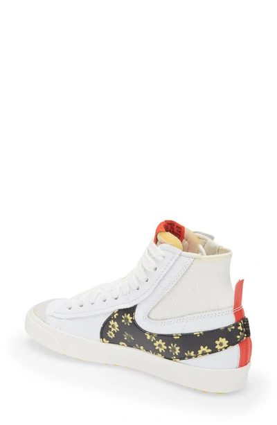 Shop Nike Blazer Mid '77 Jumbo Floral Sneaker In White/ Multi/ Habanero Red