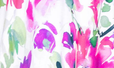 Tiffany Rose Maternity Alessandra Bright Watercolor Dress In Fuchsia Florals
