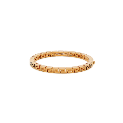 Shop Versace Greca Key Gold-tone Bracelet