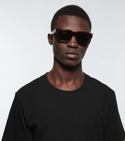 Dior B23 S1i Square Sunglasses In Dark Havana / Green