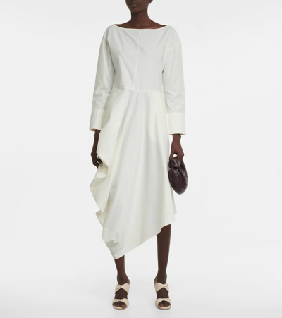 DEVEAUX HOLLY COTTON POPLIN MIDI DRESS 