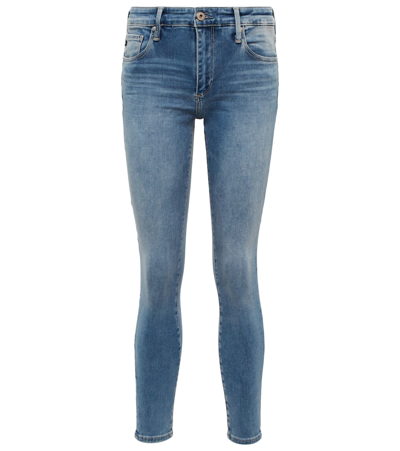 Shop Ag Farrah Skinny Ankle High-rise Jeans In Prvn