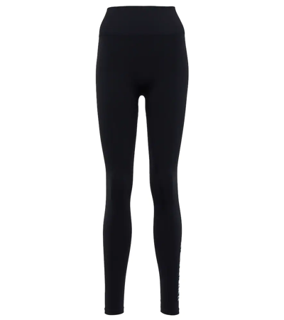 Shop Max Mara Leisure Eles High-rise Leggings In Nero