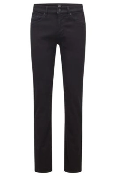 Hugo Boss Slim-fit Jeans In Black Super-soft Italian Denim | ModeSens