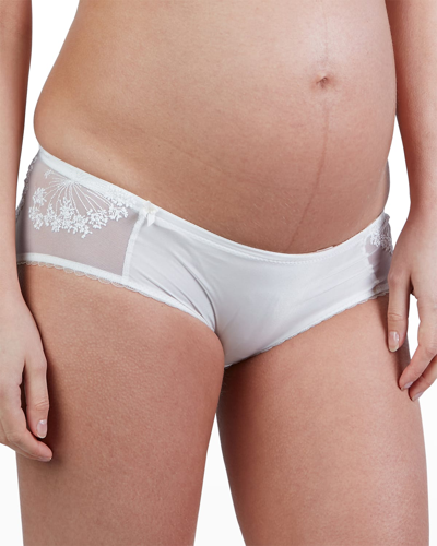 Shop Cache Coeur Maternity Louise Boyshorts In Ivory
