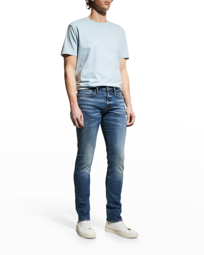 Shop Frame Men's L'homme Slim-fit Jeans In Sunset Blue