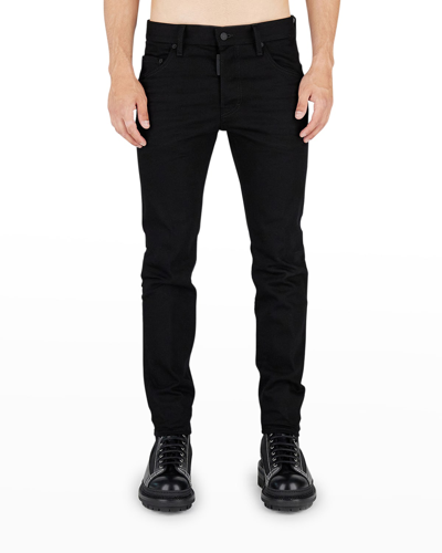 Shop Dsquared2 Men's Slim-fit Skater Jeans In Black