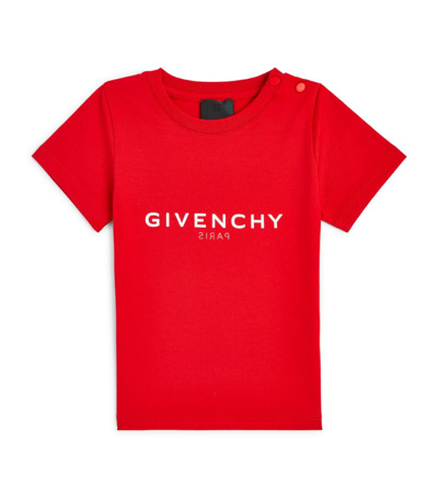 Shop Givenchy Kids Logo T-shirt (6-36 Months) In Red