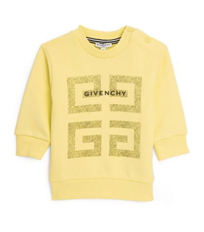 Shop Givenchy Kids 4g Sweatshirt (6-36 Months) In Yellow
