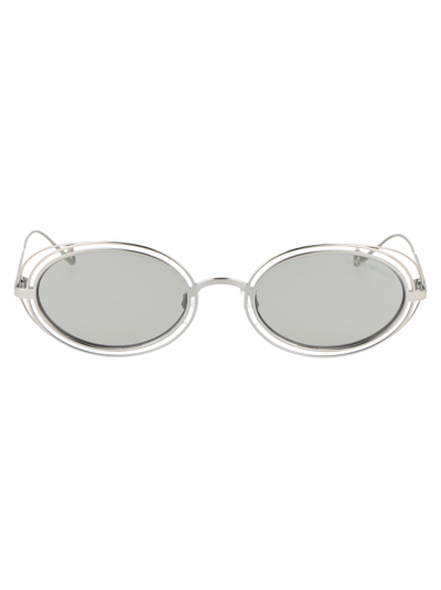 Shop Emporio Armani Sunglasses In 30156g Silver