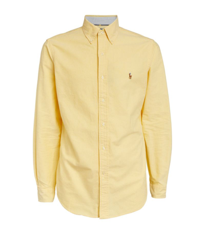 Shop Polo Ralph Lauren Cotton Oxford Shirt In Yellow