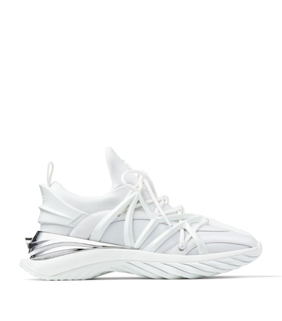 Shop Jimmy Choo Cosmos Sneakers In White