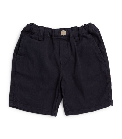 Shop Emporio Armani Denim Shorts (6-36 Months) In Navy