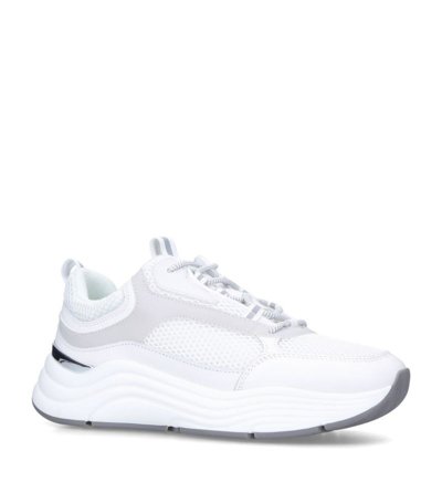 Shop Mallet Leather Cyrus Reflect Sneakers In White