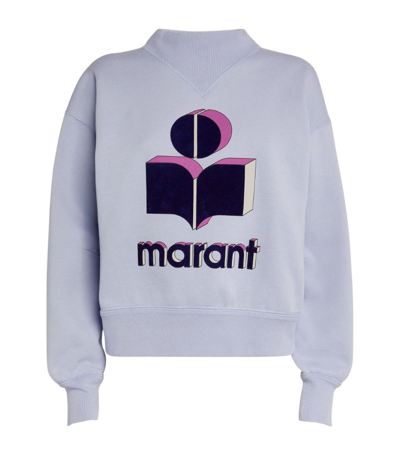 Shop Isabel Marant Étoile Cotton Moby Sweatshirt In Blue