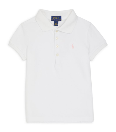 Shop Ralph Lauren Cotton Polo Shirt (2-7 Years) In White