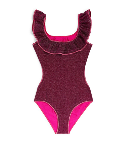 Shop Oseree Lumière Swimsuit (6-12 Years) In Pink