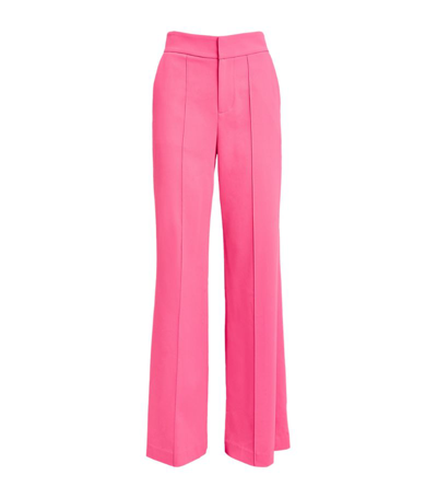Shop Alice And Olivia High-waist Dylan Trousers In Pink