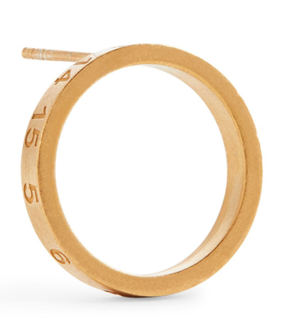 Shop Maison Margiela Mm Jewellery Earring Gold Plated