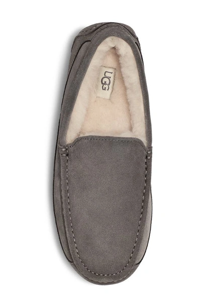 Shop Ugg ® Ascot Leather Slipper In Grey