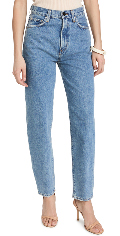Shop Goldsign The Peg Jeans In Collier