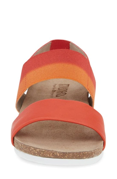 Shop Munro Pisces Sandal In Orange/ Melon Suede