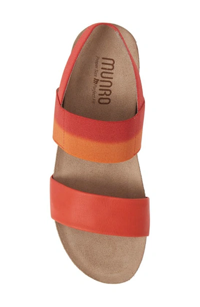 Shop Munro Pisces Sandal In Orange/ Melon Suede