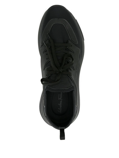 Shop Ferragamo Slip On Econyl® Sneakers In Black