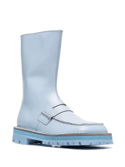 Camperlab Eki Mid-calf Boots In Blue