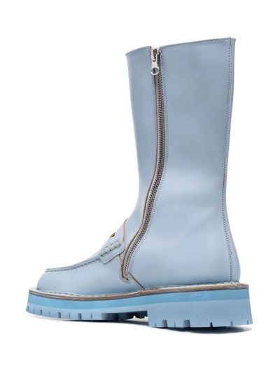 Camperlab Eki Mid-calf Boots In Blue