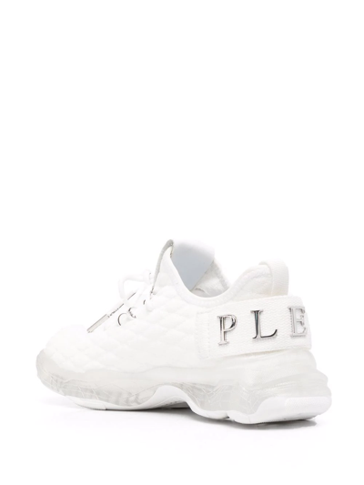 Shop Philipp Plein Hyper Shock Runner Sneakers In White