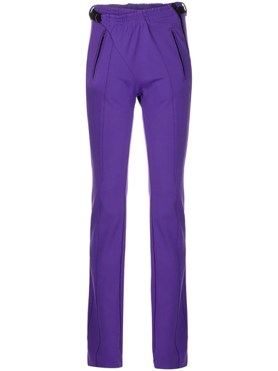 Shop Ottolinger Slim-cut Stretch Joggers In Purple