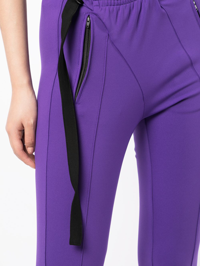 Shop Ottolinger Slim-cut Stretch Joggers In Purple