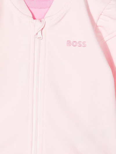 Shop Bosswear Two-piece Logo Tracksuit Set In Pink