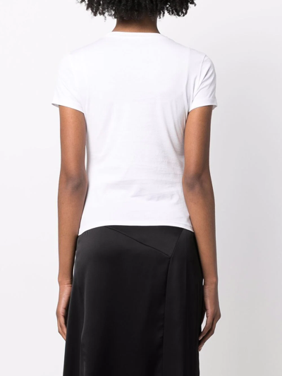 Theory Short-sleeve Pima Cotton T-shirt In White