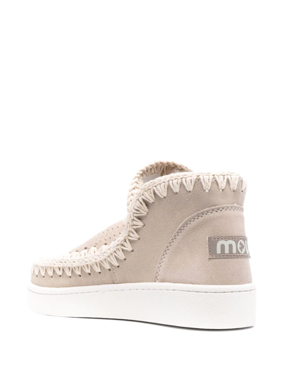 Shop Mou Eskimo Suede Ankle-boots In Neutrals