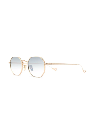 Eyepetizer Geometric-frame Sunglasses In Gold