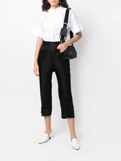 Sapio No 9 Cropped Trousers In Black